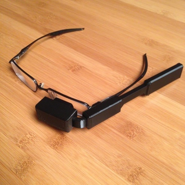 3D-printed Google Glass with a Raspberry Pi