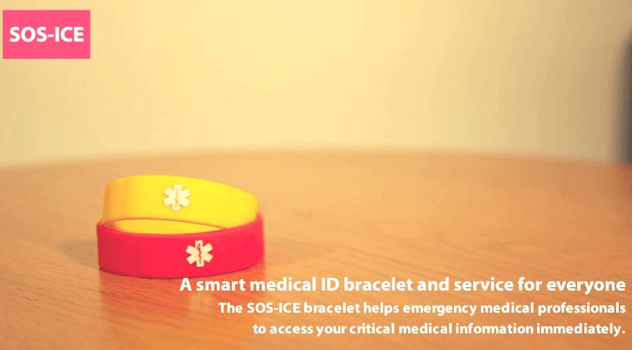 SOS-ICE NFC Wristband for Emergencies