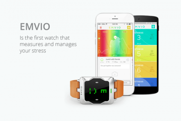 Emvio Smartwatch: Monitors Stress Level, Heart Rate, Activity