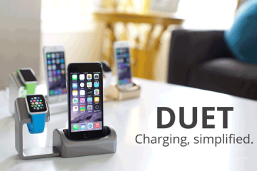 Duet: Apple Watch & iPhone Charging Dock