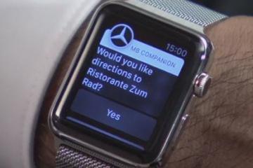 Mercedes-Benz’s Apple Watch App for Directions, Info