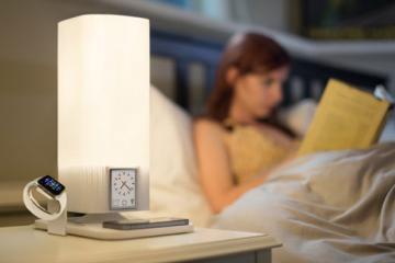 Luzi: Smart Sleep Lamp w/ Apple Watch Charger + Voice Commands