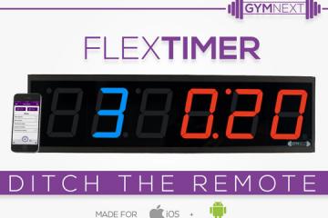 Flex Timer: Bluetooth Interval Training Wall Clock w/ Smartwatch Support