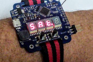 Supercapacitor Arduino LED Wrist Watch