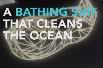 This Bathing Suit Cleans the Ocean Using a Sponge Material