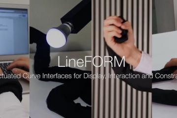 LineFORM Robotic Interface for Shape Changing Wearables