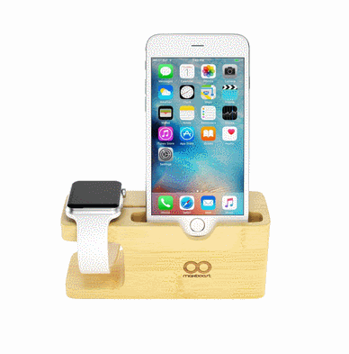 Maxboost Bamboo Apple Watch Stand