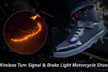 ROAME Zeros: Motorcycle Shoes with Wireless Blinker/Brake Lights