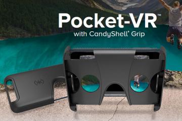 Pocket-VR with CandyShell Grip: Foldable VR Headset for Smartphones