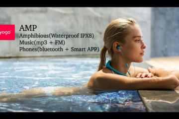 TAYOGO AMP Waterproof Bluetooth Headphones & Music Player