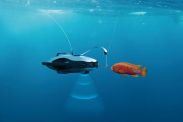 PowerRay Underwater Fishfinder Robot with FPV Goggles