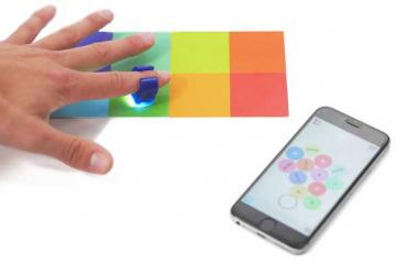Specdrums: Smart Rings Turn Colors Into Sounds