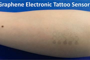 Graphene Electronic Tattoo Sensors Measure ECG, EMG, EEG