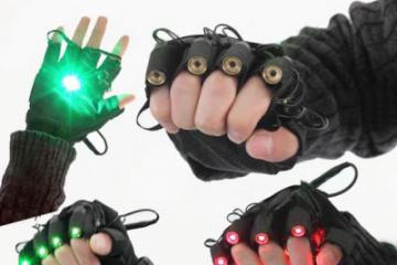 Laser Gloves for Dance Parties
