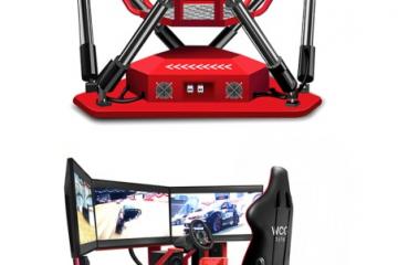 WCG VR Racing Simulator with 3 Displays