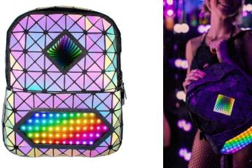 Cosmic Infinity Mirror Backpack with App Control