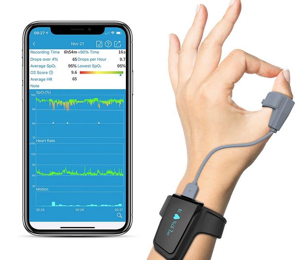 Wellue Wrist Wearable Sleep Monitor with App
