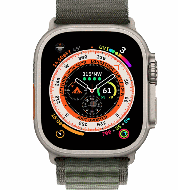 Apple Watch Ultra GPS + Cellular 49mm Titanium Smartwatch