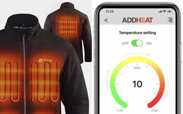 Venture Heat Men’s Bluetooth Heated Jacket with App Control