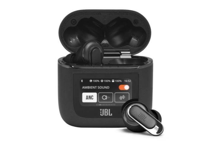 JBL Tour Pro 2 True Wireless Noise Cancelling Earbuds with Touchscreen Charging Case