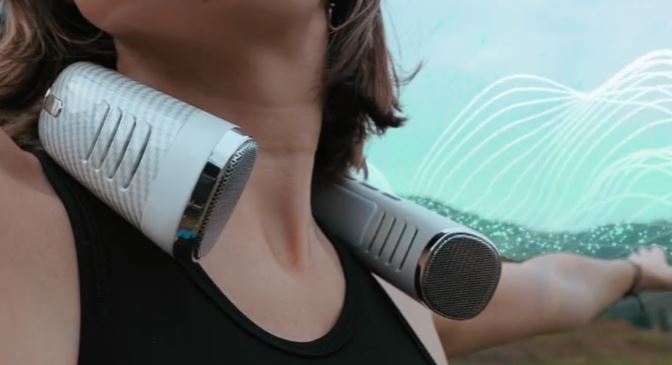 Hvsaio Bluetooth Neck Air Conditioner & Speaker