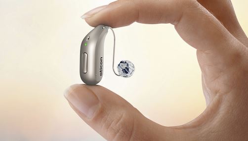 Oticon Intent Smart Hearing Aid with User-Intent Sensors